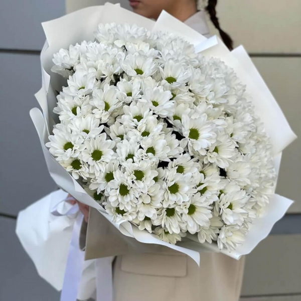  доставка цветов в АнталияТурция 21 букетов хризантем