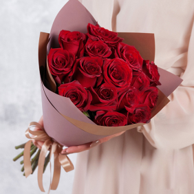  Flower Delivery Antalya  15 Red Roses Bouquet 