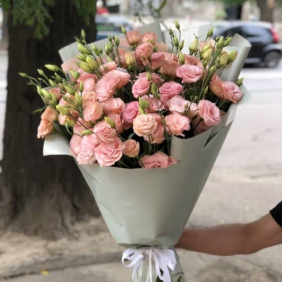  Flower Delivery Antalya  Pink Eustoma Bouquet 