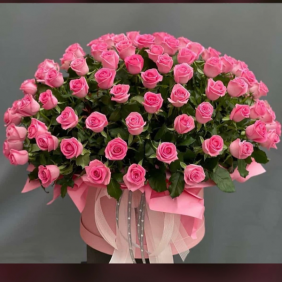 Antalya Florist 75 Pink Roses in Box
