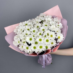  доставка цветов в АнталияТурция 15 букетов хризантем