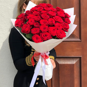 Antalya Blumen Bestellen 35 Red Roses Bouquet